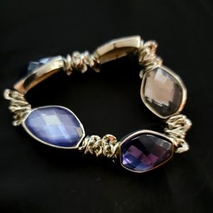 Avon shades of blue stretch bracelet